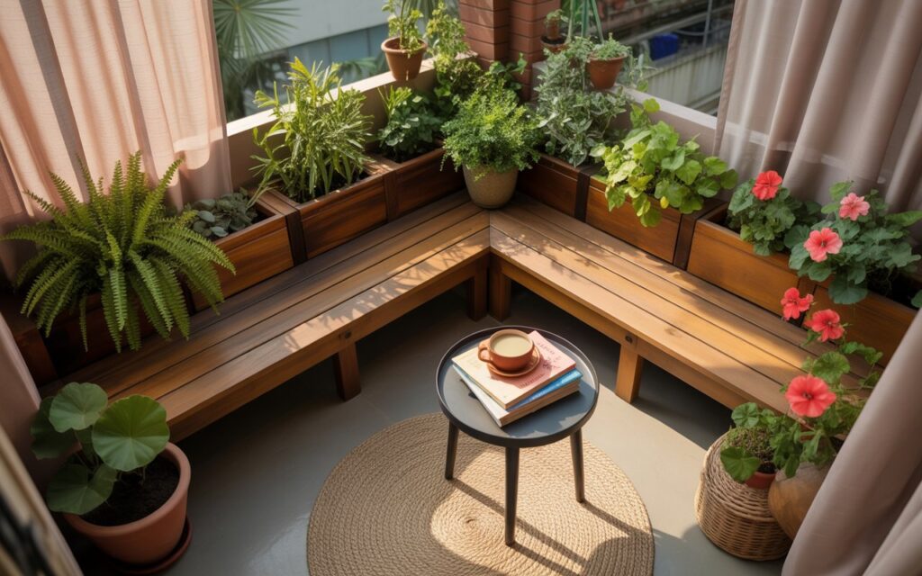 Planter Seating for a Green Touch