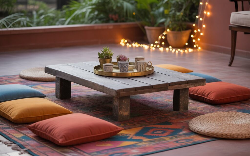 Picnic-Style Outdoor Seating for Terrace