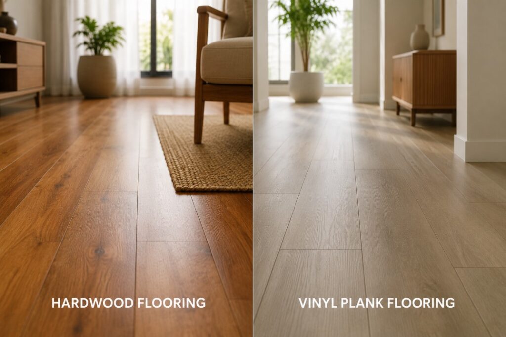 Durable flooring options for child-friendly homes — hardwood vs vinyl comparison for Indian homes