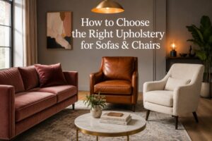 Best upholstery for sofas and chairs – fabric, leather and velvet options by Furnofy