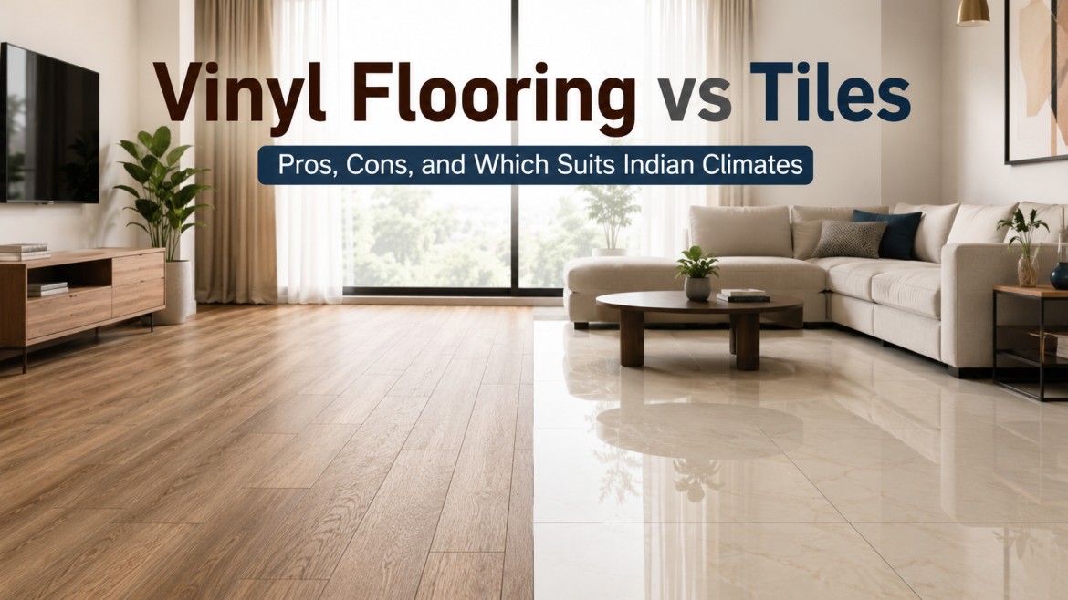 Read more about the article Vinyl Flooring vs Tiles: Pros, Cons, and Which Suits Indian Climates