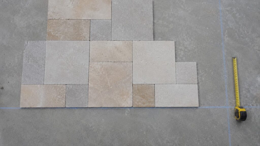 Dry-fit layout planning during the tile laying process India step-by-step guide