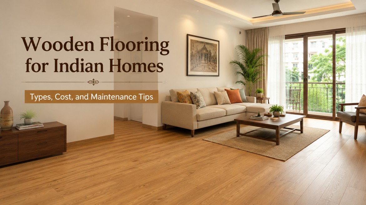You are currently viewing Wooden Flooring for Indian Homes: Types, Cost, and Maintenance Tips